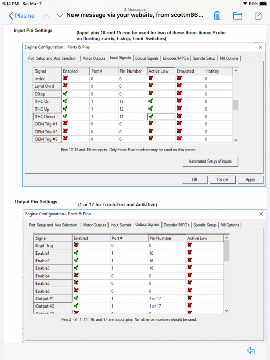 Mach3 settings for g540 &amp; AVHC10