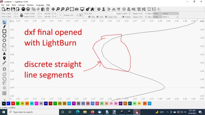 OPs dxf final - LightBurn showing discrete line segments.jpg